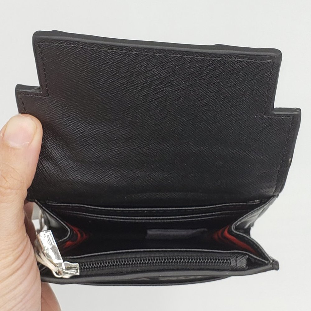 Loungefly x Mickey Mouse Black/Red Trifold Wallet - Picture 3 of 6